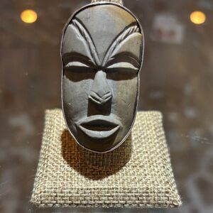 Charles Albert Hand Carved Face Ring